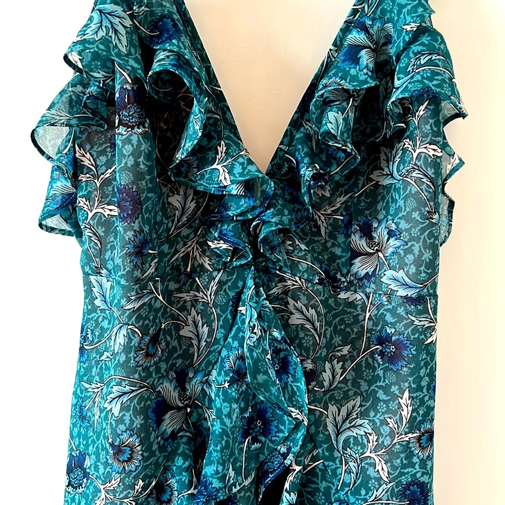 Green/Blue Floral Dress